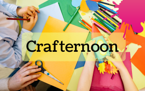 A table full of craft supplies.